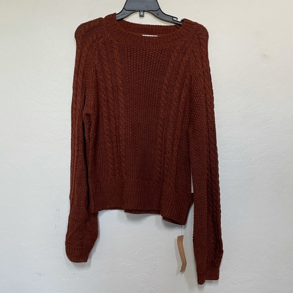 New Women's Reformation Dita Cable Alpaca Sweater - Picture 2 of 9